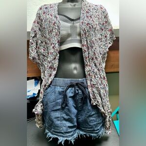 Shorts and swimsuit cover